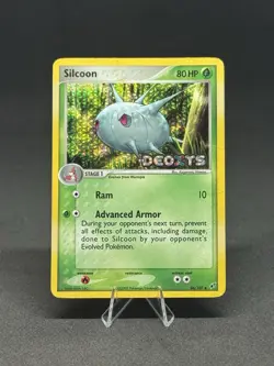 Pokemon EX Deoxys Silcoon 46/107 Reverse Holo Stamped - Image 1