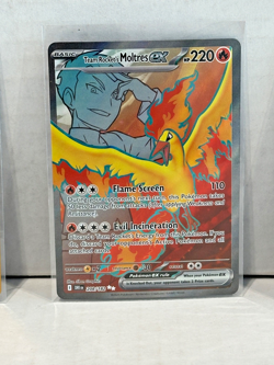 Team Rocket’s Moltres Ex 208/182 Destined Rivals Pokemon Full Art NM - Image 1