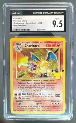 9147 Charizard 2021 Pokemon Sword & Shield Celebrations #4 Holo Classic CGC 9.5 - Image 1