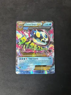 2015 Pokemon Mega Primal Kyogre EX 55/160 XY UR Primal Clash Holo HP DMG - Image 1