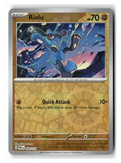 Riolu 050/131 Common Prismatic Evolutions Pokemon Reverse Holo Near Mint - Image 1