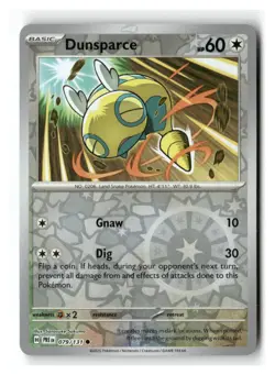 Dunsparce 079/131 Common Prismatic Evolutions Pokemon Reverse Holo Near Mint - Image 1