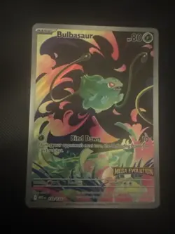 Pokemon Bulbasaur 133/132 English Mega Evolution Stamped Promo - Image 1