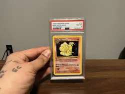 Pokemon Ninetales Base Set Shadowless 1st Edition Holo Rare #12 PSA 8 - Image 1