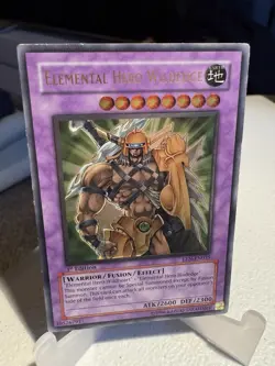 Yu-Gi-Oh! TCG Elemental Hero Wildedge 1st Edition Ultimate Rare - Image 1