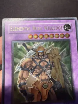 Yu-Gi-Oh! TCG Elemental Hero Wildedge 1st Edition Ultimate Rare - Image 3