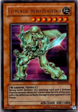 Elemental Hero Bladedge YSD-EN019 Yugioh Holo MP - Image 1