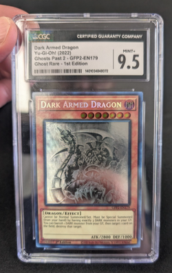 Dark Armed Dragon GFP2-EN179 1st Edition Ghost Rare Yugioh CGC 9.5 Mint+ - Image 1
