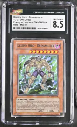 Destiny Hero - Dreadmaster EOJ-EN004K Mail-in Yu-gi-oh! CGC 8.5 Nm/mint+ *007 - Image 1