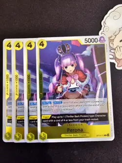 4x OP14-111 Perona R Playset -One Piece TCG- The Azure Sea's Seven English - Image 1