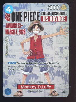 2026 One Piece EN College Basketball US Voyage #055 Monkey D Luffy - Image 1