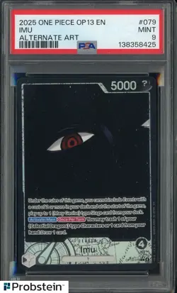 2025 One Piece OP13 EN Imu Alternate Art #079 Imu PSA 9 MINT - Image 1