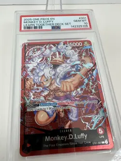 One Piece Monkey D Luffy ST21-001 Learn Together Deck Set- PSA 10 English - Image 4
