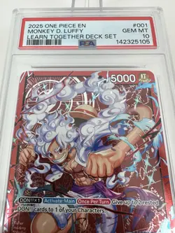 One Piece Monkey D Luffy ST21-001 Learn Together Deck Set- PSA 10 English - Image 5