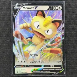 Meowth V - SWSH004 - Black Star Promo - Sword & Shield - Pokemon Card - NM/M - Image 2
