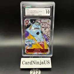 CGC 10 GEM MINT Jimbei Parallel ST01-005 C 25th Edition ONE PIECE Card Game 212 - Image 1