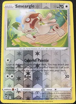 Smeargle 137/195 Swsh12 Silver Tempest Reverse Holo - Pokemon Card - Image 1