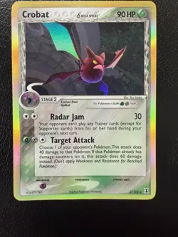 Crobat 2/113 EX Delta Species Holo Rare Pokemon TCG Card LP - Image 1