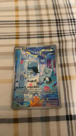 Pokemon TCG Eiscue Illustration Rare 205/193 Paldea Evolved Full Art Holo Card - Image 1