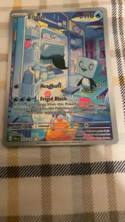 Pokemon TCG Eiscue Illustration Rare 205/193 Paldea Evolved Full Art Holo Card - Image 5