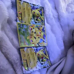 Pokemon TCG Pikachu Holo Cards Lot of 3 - English Lightning Standard - Image 1