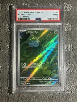 Pokemon Bulbasaur 166/165 Sv2a Card 151 Art Rare Holo Japanese PSA 9 2023 - Image 1