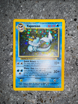 Pokemon TCG Cards Vaporeon 12/64 Jungle Holo Rare EXC - Image 4