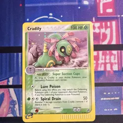 Pokemon TCG Cradily EX Sandstorm Holo Card 3/100 Rare - Image 1