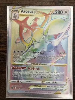 Pokemon TCG Arceus VSTAR 176/172 SWSH Brilliant Stars Secret Rare Card - Image 1