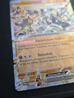 Pokemon TCG Cornerstone Mask Ogerpon ex 112/167 Twilight Masquerade Holo Card NM - Image 2