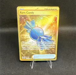 Pokemon TCG Rare Candy 256/198 Scarlet & Violet Gold Secret Rare Holo Card - Image 1