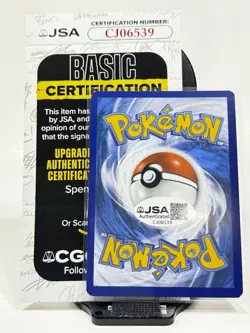 Bulbasaur #133 autographed by Tara Sands Pokemon Card Mega Evo JSA Certificate - Image 2