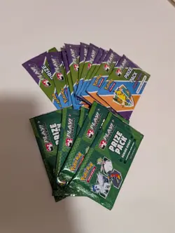 Sealed 15 Pokemon Trading Cards Play Prize Booster Packs Series 7 and 8 Lot - Image 1