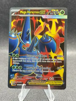 Pokemon Mega Heracross EX 108/094 Phantasmal Flames SR Full Art English Card TCG - Image 1