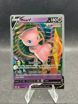 Mew V 113/264 2023 Pokemon Card - World Championships Fusion Strike - NM - Image 1