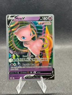 Mew V 113/264 2023 Pokemon Card - World Championships Fusion Strike - NM - Image 3