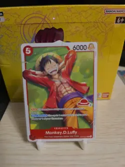 One Piece Monkey.D.Luffy ST21-014-SR Card TCG Near Mint Condition Starter Deck - Image 1