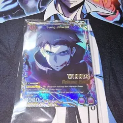 Union Arena Solo Leveling Sung Jinwoo Winner Promo Release Event Card - Image 1