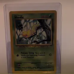 Pokemon Weedle Base Set 69/102 Regular Common 40 HP English 1999 TCG Card - Image 1