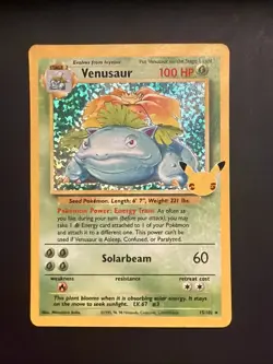 Pokemon TCG Venusaur Holo Rare Card 15/102 Celebrations 25th Anniversary NM - Image 1