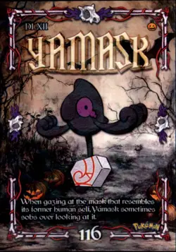 Pokemon Prisma 2024 Trick or Treat Cards #116 Yamask Cracked Ice Holo - Image 1
