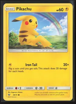 Pikachu - 28/73 028/073 LP Pokemon Card - Image 1