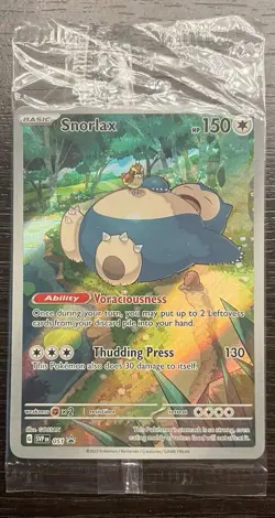 Snorlax SEALED SV: Scarlet & Violet Promo Cards 051 Promo Holo NM - Image 1