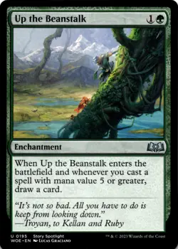 MTG Up the Beanstalk Wilds of Eldraine NM U Magic - Image 1