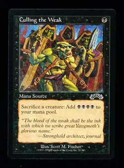 * * 1x Culling the Weak x1 * * Exodus MTG NM Near Mint - Image 1