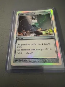 MTG HP English Super Secret Tech FOIL Unhinged Heavily Played See Pictures - Image 2