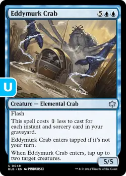 MTG Eddymurk Crab BLB U Creature Elemental Crab NM - Image 1