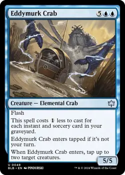 MTG Eddymurk Crab BLB U Creature Elemental Crab NM - Image 2