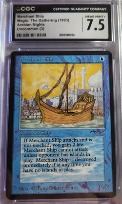 MTG - 1993 - Arabian Nights - Merchant Ship - CGC 7.5 - Image 1