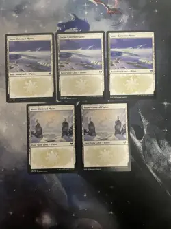 Mtg- Snow-Covered Plains- Kaldheim- NM- Lot Of 5 - Image 1